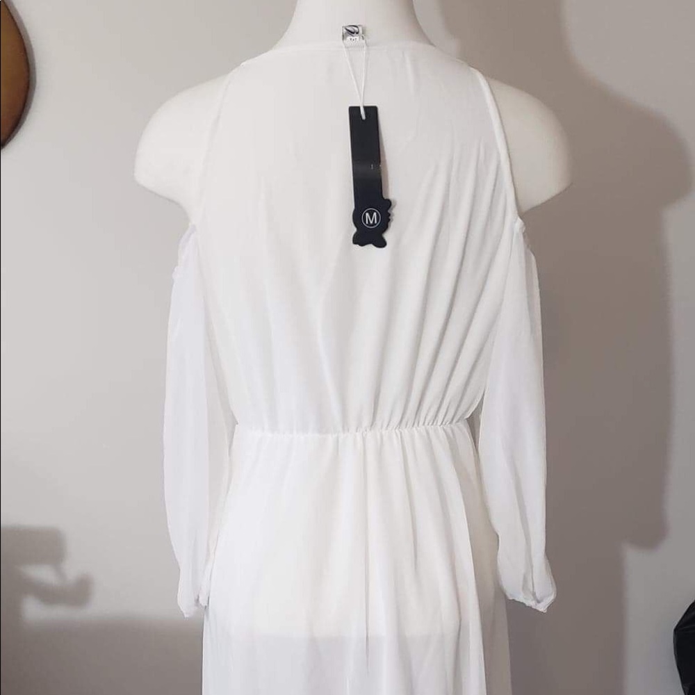 Afibi Off Shoulder Long Maxi Dress, Size M NEW - Picture 3 of 10